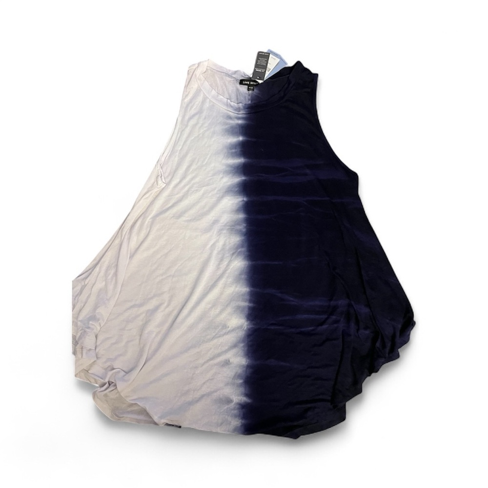 Lane Bryant Blue‎ and White Gradient Top